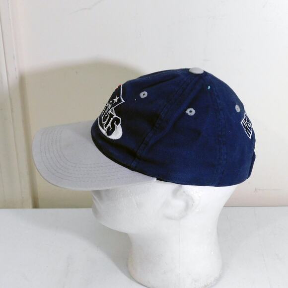 Vintage NFL New England Patriots Hat 90s Blue Gray Tagged Youth Fits Adult Heads - Picture 3 of 7